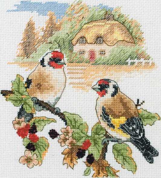 Autumn Goldfinch Cross Stitch Kit By Anchor
