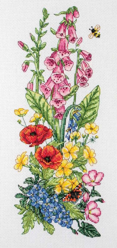 Countryside Floral Cross Stitch Kit By Anchor