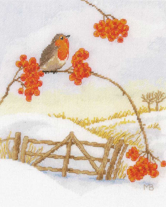 Winterland Cross Stitch Kit By Lanarte