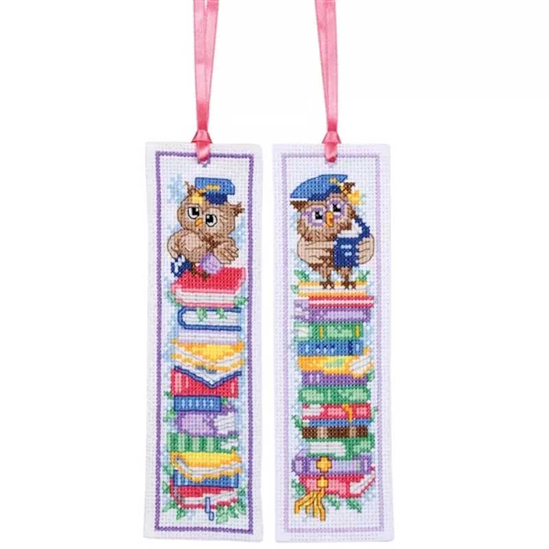 Professor Owl Bookmark Cross Stitch Kit By Vervaco