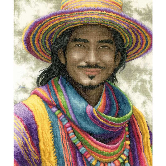 Smile in Colour Cross Stitch Kit By Lanarte