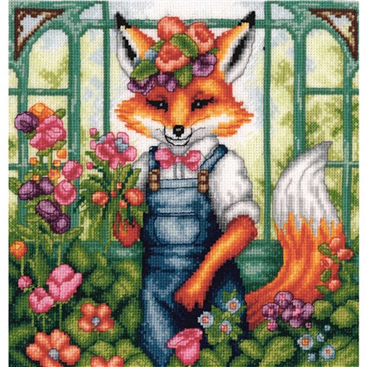 Florian the Fox Cross Stitch Kit By Lanarte