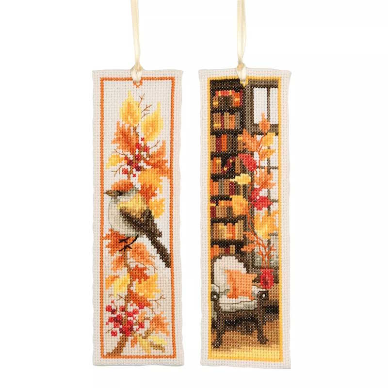 Autumn Bookmark Cross Stitch Kit By Vervaco