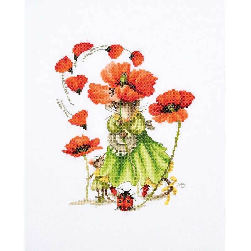 Vera's Summer Stroll Cross Stitch Kit By Lanarte