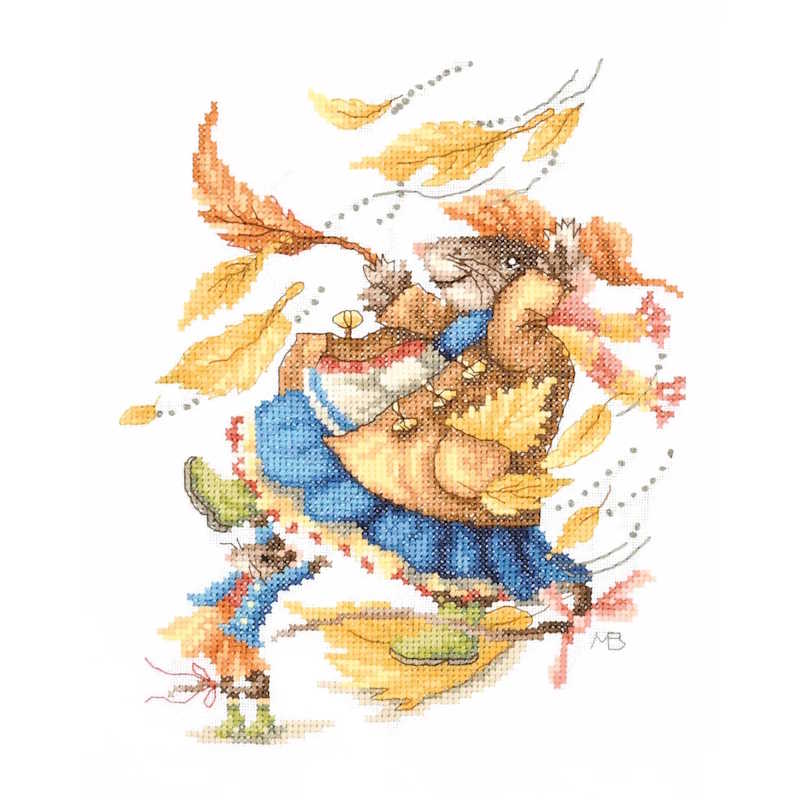 Vera's Autumn Breeze Cross Stitch Kit By Lanarte
