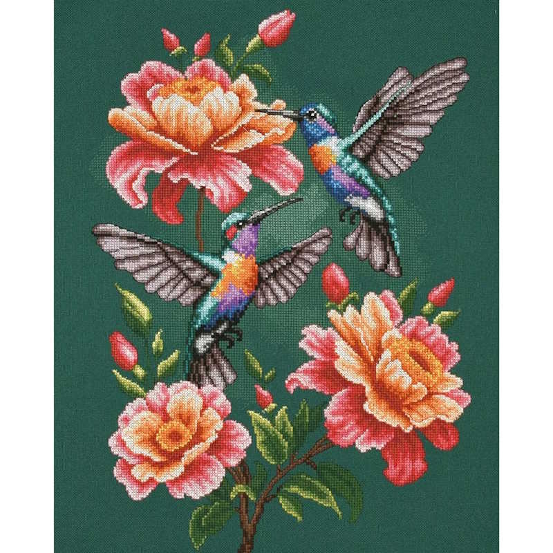 Humming Bird Waltz Cross Stitch Kit By Lanarte