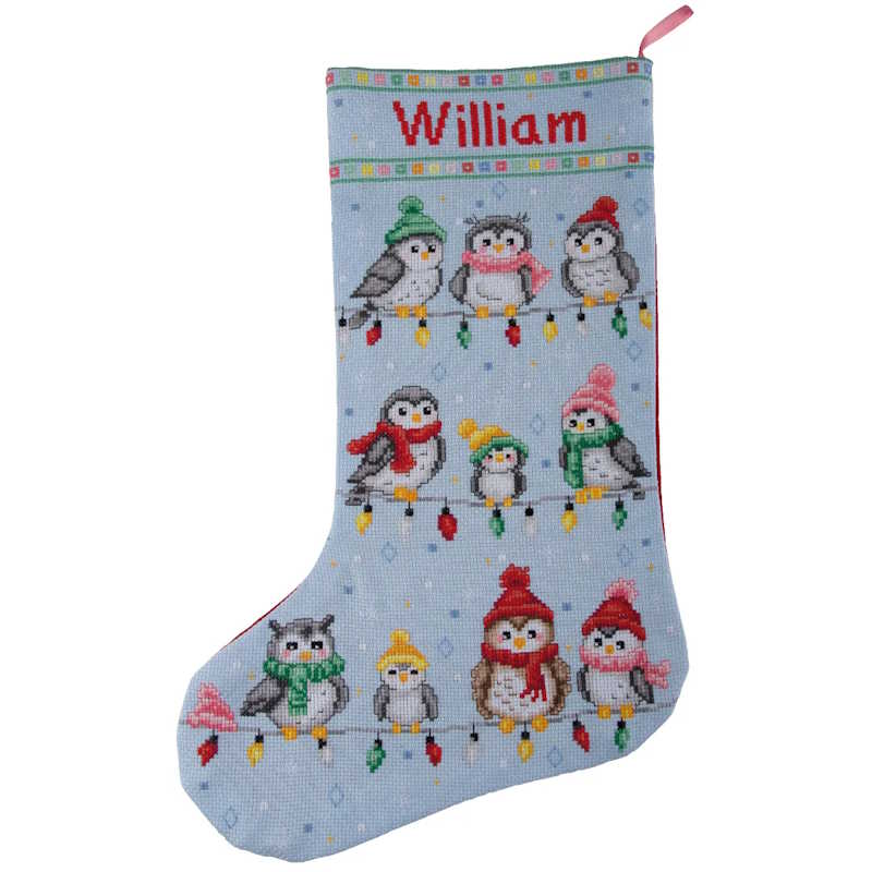 Feathered Friends Christmas Stocking Cross Stitch Kit By Vervaco