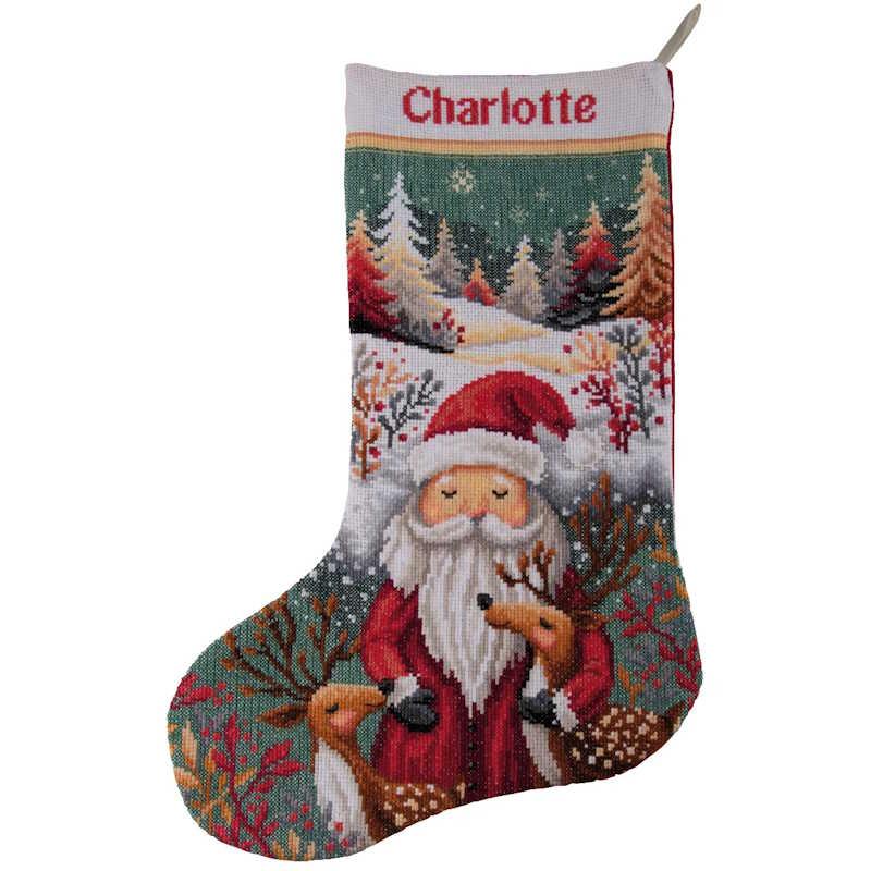 Woodland Wishes Christmas Stocking Cross Stitch Kit By Vervaco