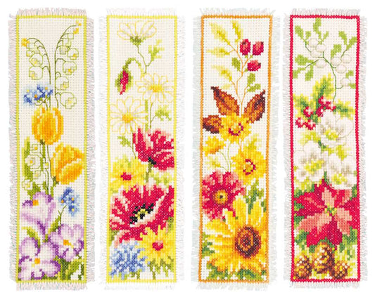 Four Seasons Bookmark Cross Stitch Kit By Vervaco