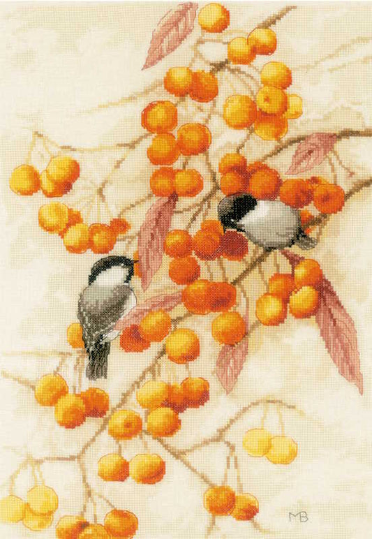 Little Orange Feast Cross Stitch Kit By Lanarte