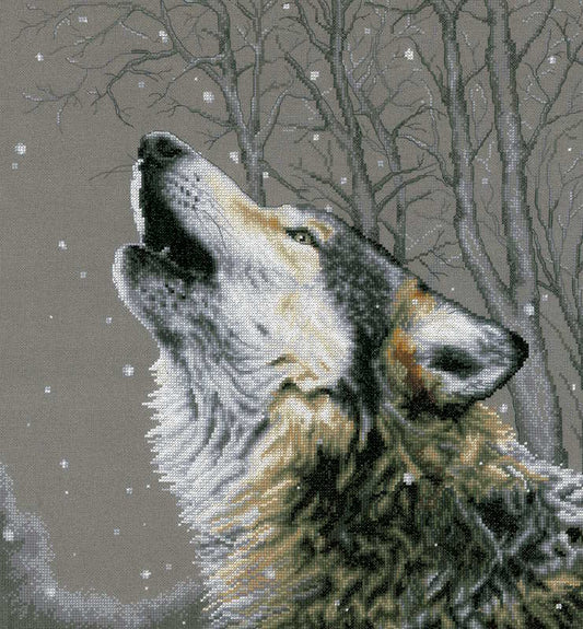 Howling at the Stars Cross Stitch Kit By Lanarte