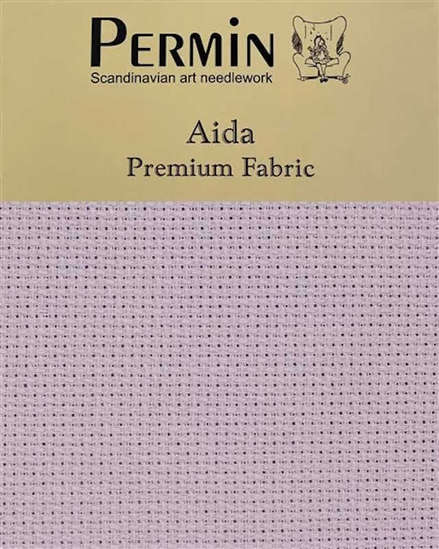 16 Count Aida Fabric by Permin peaceful purple