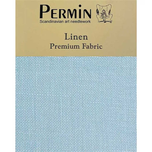 28 Count Linen Fabric by Permin blue
