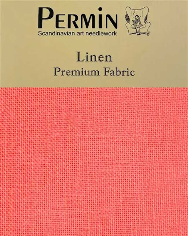 28 Count Linen Fabric by Permin Riviera Coral