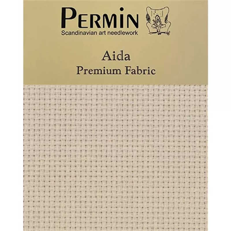 14 Count Aida Fabric by Permin - Almond