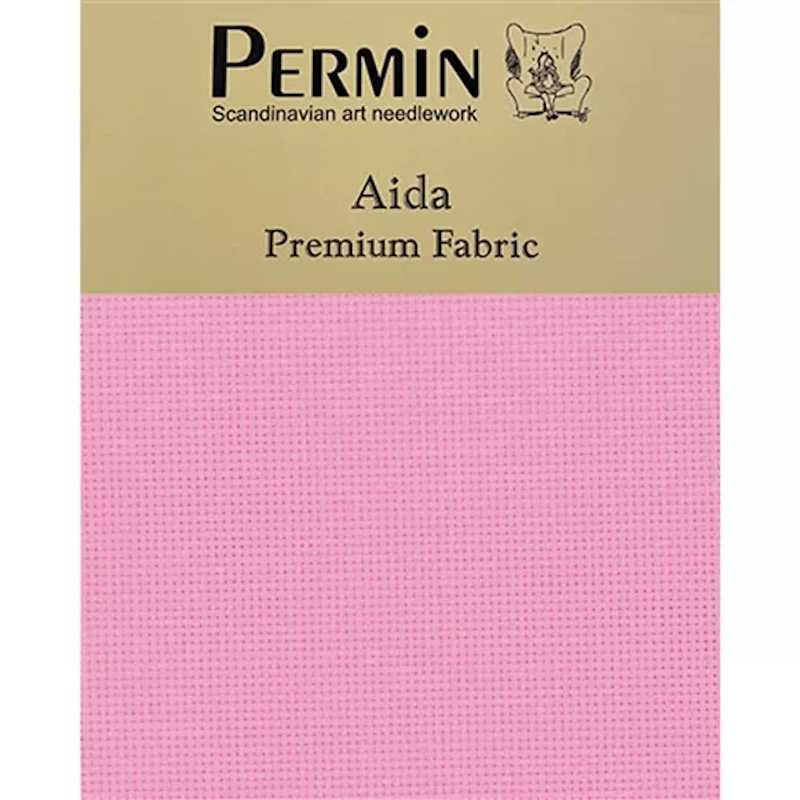 16 Count Aida Fabric by Permin rose