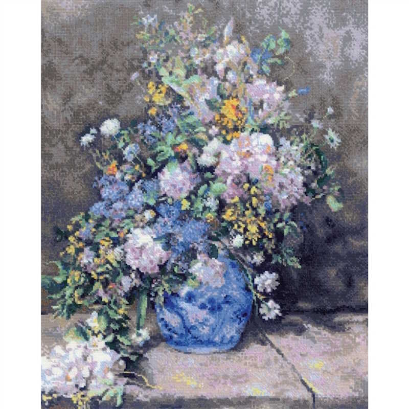 Renoir Spring Bouquet Cross Stitch Kit By RIOLIS