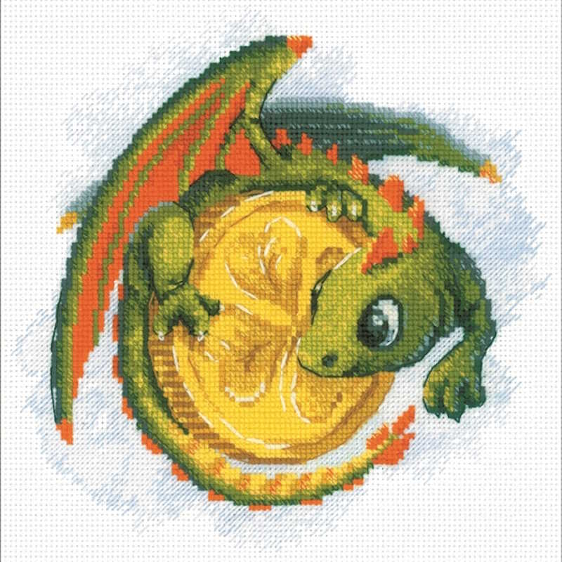 Good Luck Coin Cross Stitch Kit By RIOLIS