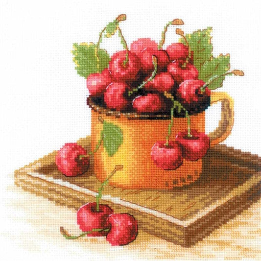 Ripe Cherry Cross Stitch Kit By RIOLIS