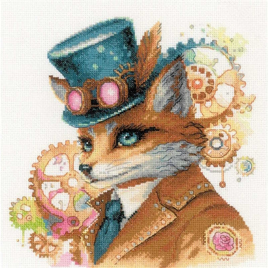 Steampunk Fox Cross Stitch Kit By RIOLIS