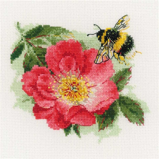 Furry Bumblebee Cross Stitch Kit By RIOLIS