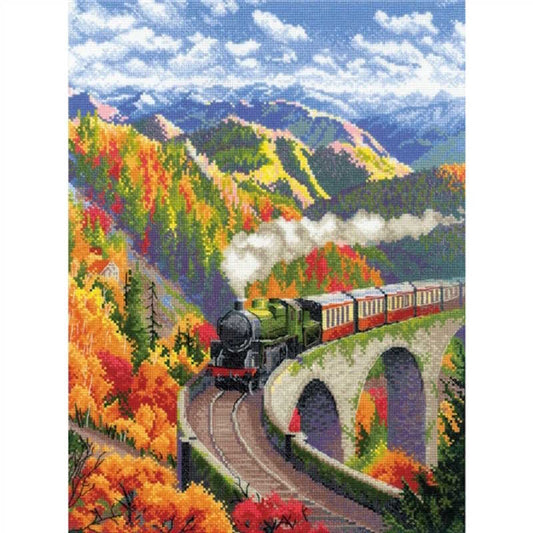 Autumn Express Cross Stitch Kit By RIOLIS