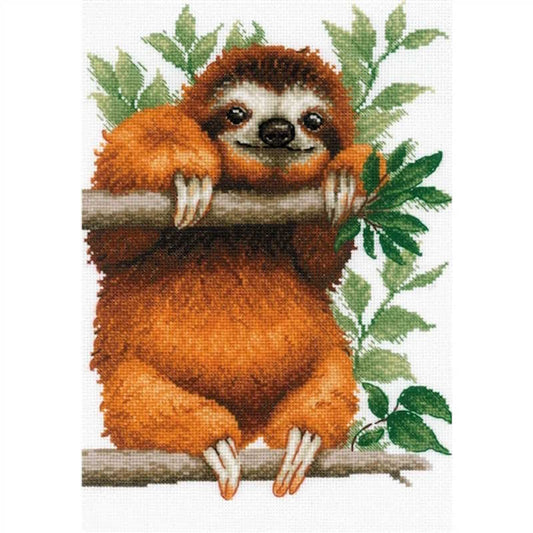 Sloth Cross Stitch Kit By RIOLIS