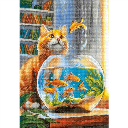 Ginger Observer Cross Stitch Kit By RIOLIS