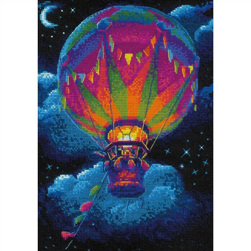 Hot Air Balloon Cross Stitch Kit By RIOLIS