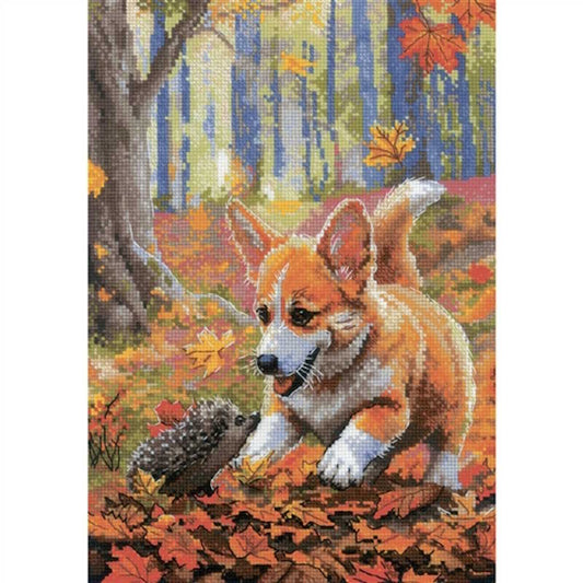 Meeting in the Forest Cross Stitch Kit By RIOLIS