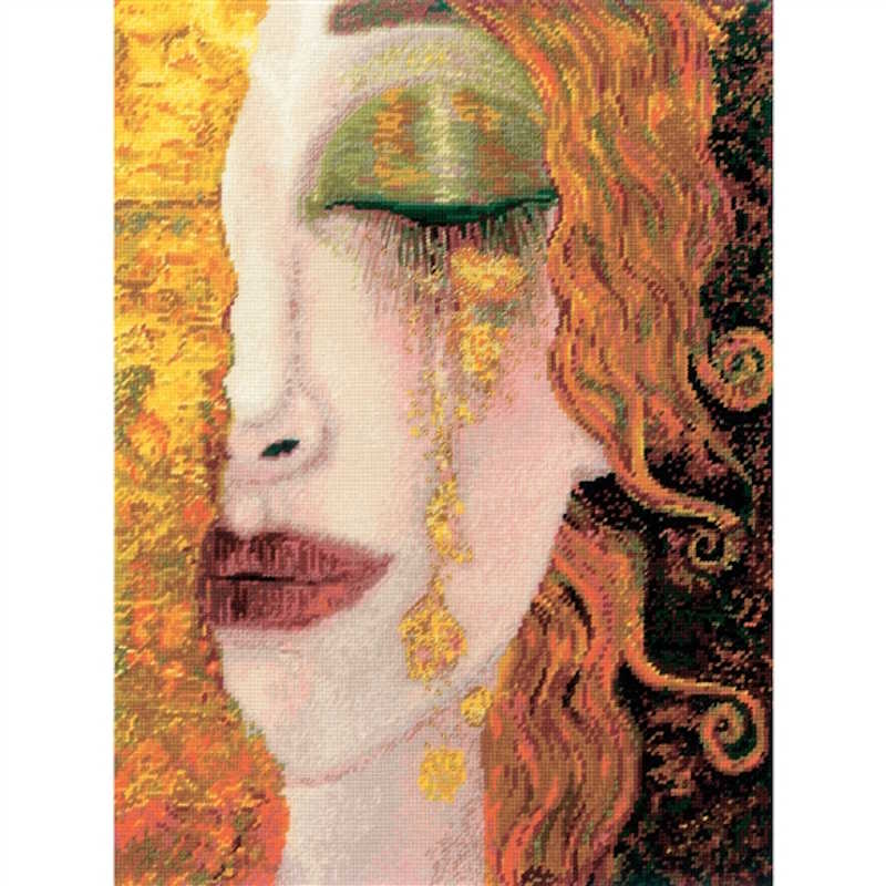 Golden Tears Cross Stitch Kit By RIOLIS