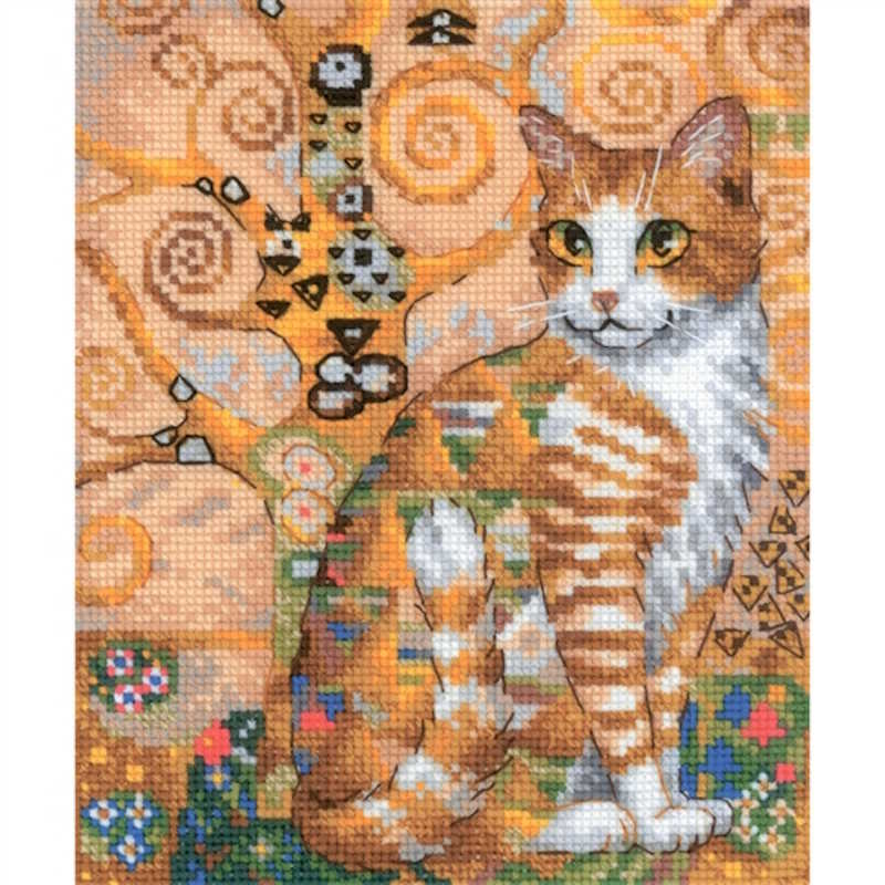 Golden Cat Cross Stitch Kit By RIOLIS
