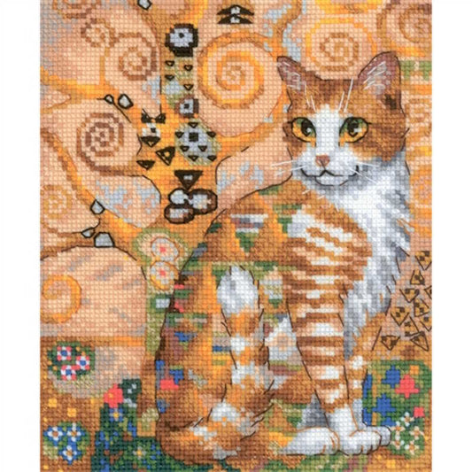 Golden Cat Cross Stitch Kit By RIOLIS
