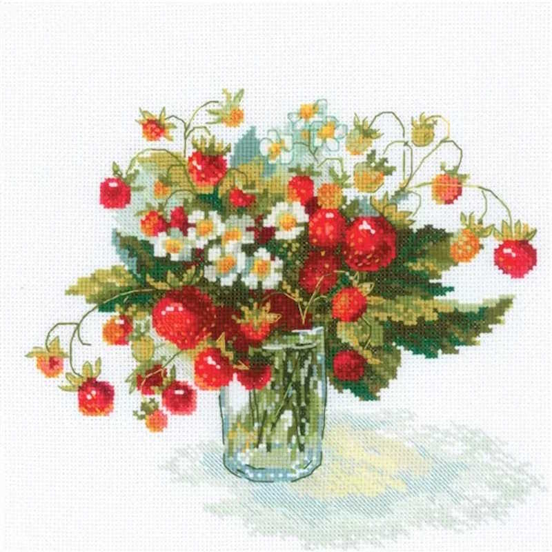 Strawberry Delight Cross Stitch Kit By RIOLIS 