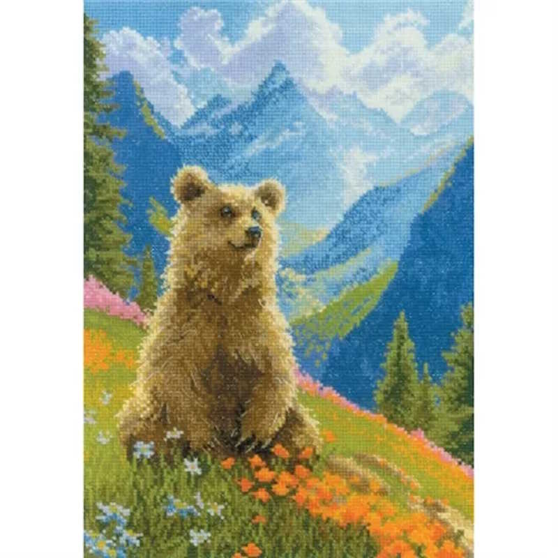 Clumsy Bear Cross Stitch Kit By RIOLIS