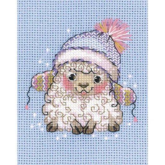 Little Lamb Cross Stitch Kit By RIOLIS