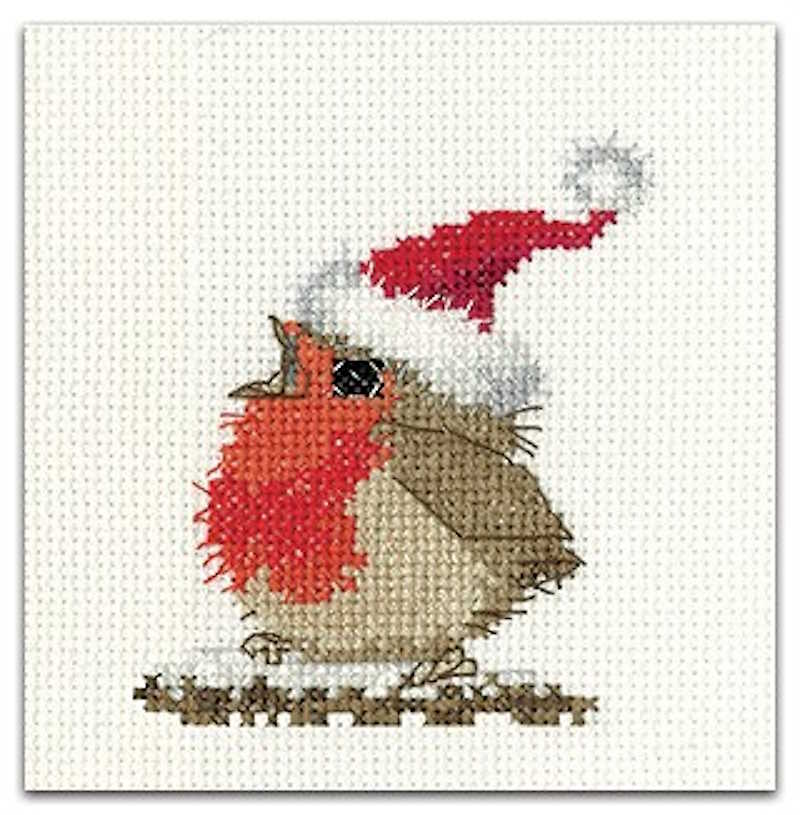 Festive Rowan Cross Stitch Kit by Heritage Crafts