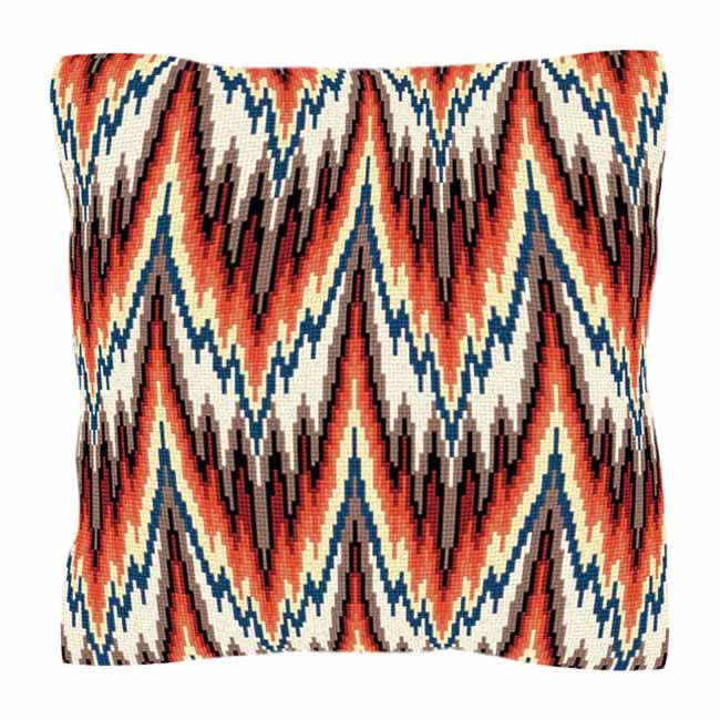 Red Bargello Tapestry Kit by Brigantia Needlework