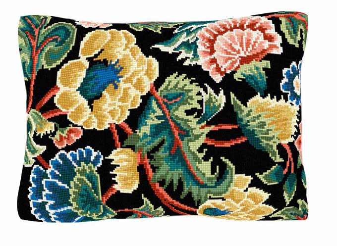 Jervaulx Tapestry Kit by Brigantia Needlework - Black