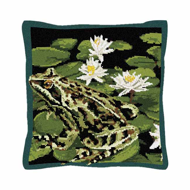 Green Frog Tapestry Kit by Brigantia Needlework