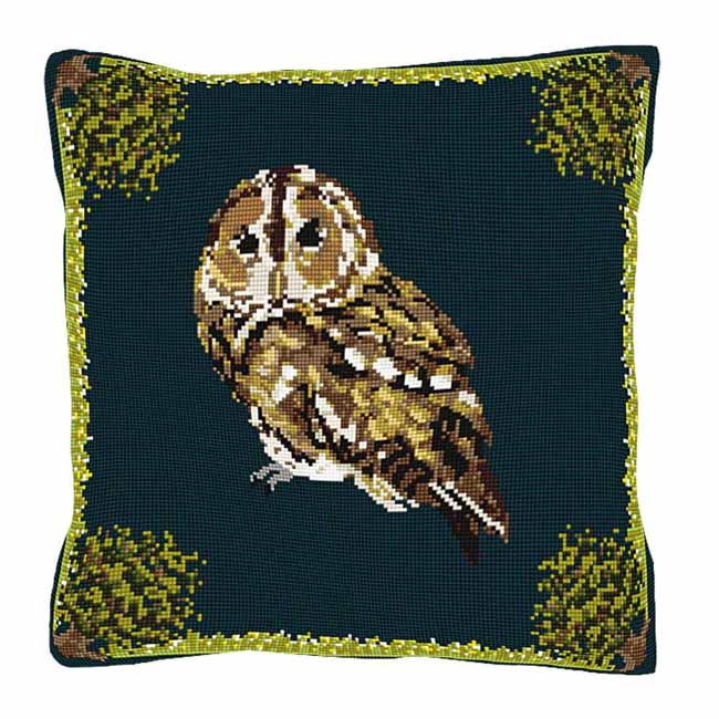 Tawny Owl Tapestry Kit by Brigantia Needlework