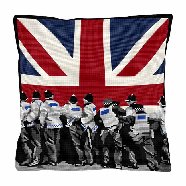 Crowd Control Tapestry Kit by Brigantia Needlework 