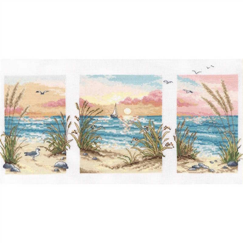 Sea Triptych Cross Stitch Kit By VDV