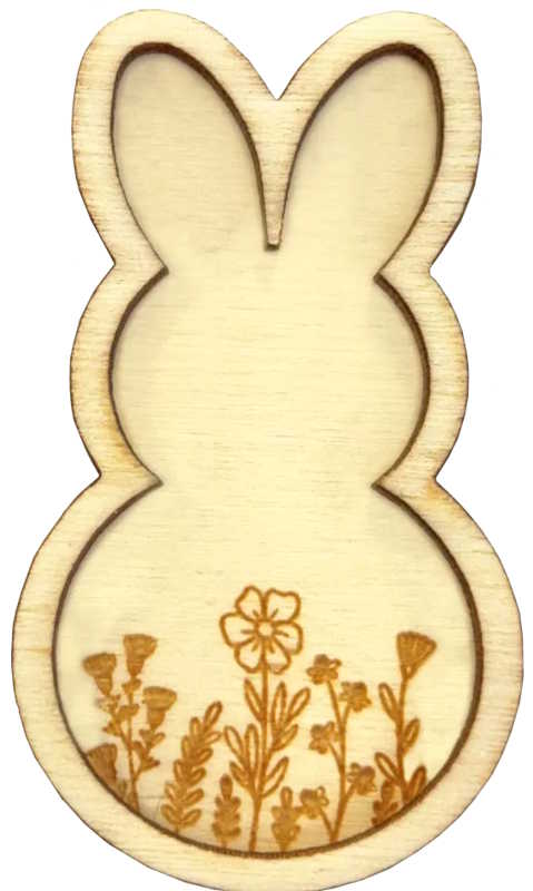 Wooden Bunny Needle Minder by Bothy Threads