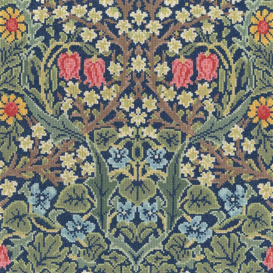 Blackthorn William Morris Cross Stitch Kit By Bothy Threads 