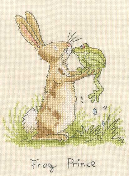 Frog Prince Cross Stitch Kit By Bothy Threads