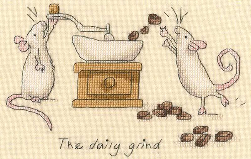 The Daily Grind Cross Stitch Kit By Bothy Threads