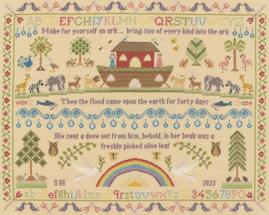 Heirloom Noah's Ark Sampler Cross Stitch Kit By Bothy Threads