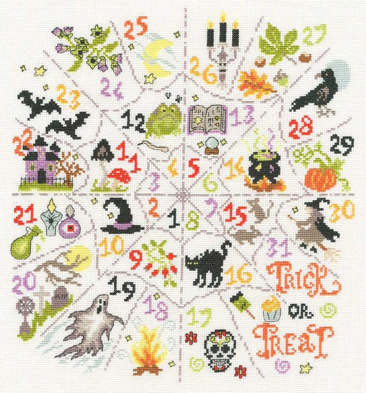 Countdown to Halloween Cross Stitch Kit By Bothy Threads