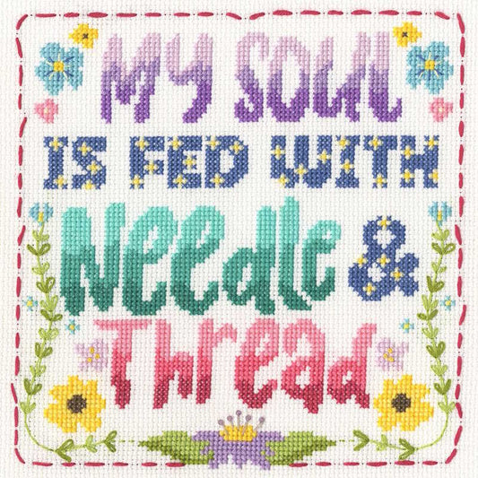 Needle and Thread Cross Stitch Kit By Bothy Threads